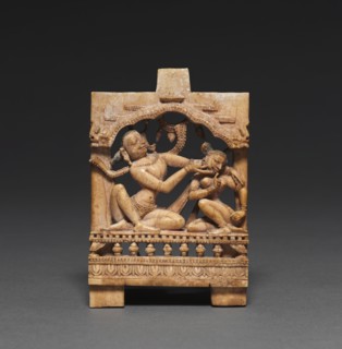 Mithuna (Loving Couple), c. 1300. India, Orissa, early 14th Century. Ivory; overall: 9 x 6.4 cm (3