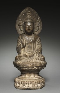 Shakyamuni Buddha, 581-618. China, Sui dynasty (581-618). Limestone with traces of polychromy;