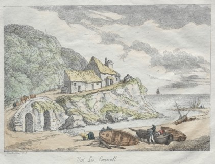 Rowlandson's Sketches from Nature:  West Loo, Cornwall, 1822. Thomas Rowlandson (British,