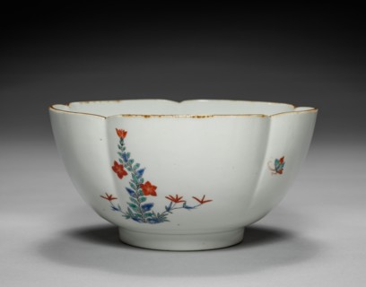Bowl with Butterflies and Flowers: Kakiemon Type, c. 1700. Japan, Edo Period (1615-1868). Porcelain