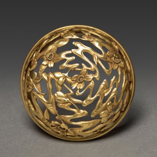 Incense Burner with Floral Scroll: Nabeshima Type (lid), 19th century. Japan, Edo Period