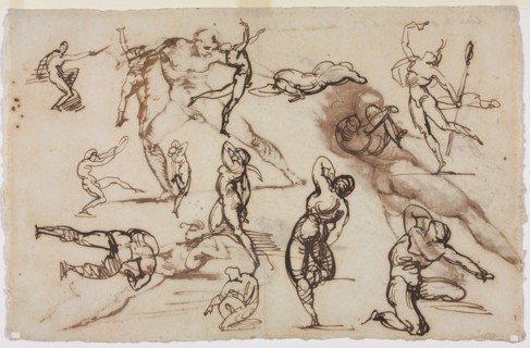 Sheet of Sketches (verso), 1819. Théodore Géricault (French, 1791-1824). Pen and ink;