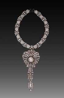 Necklace, late 1700s. France, late 18th century. Gold, silver and brilliants; part 1: 29.6 cm (11