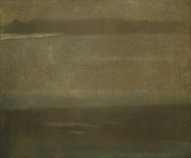 Gray and Silver:  A Nocturne, c. 1880-1900. Walter Greaves (British, 1841-1930). Oil on canvas;