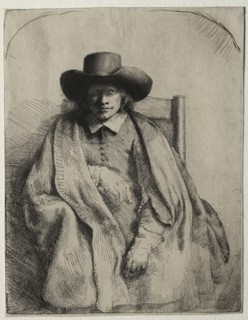 Clement de Jonghe, Printseller, 1651. Rembrandt van Rijn (Dutch, 1606-1669). Etching, drypoint, and