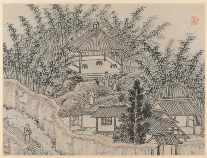 Twelve Views of Tiger Hill, Suzhou: Bamboo Pavilion, Tiger Hill, after 1490. Shen Zhou (Chinese,