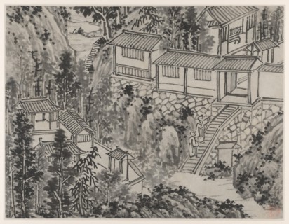Twelve Views of Tiger Hill, Suzhou: The Pine Retreat, after 1490. Shen Zhou (Chinese, 1427-1509).