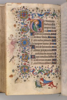 Hours of Charles the Noble, King of Navarre (1361-1425): fol. 102v, Text, c. 1405. Master of the