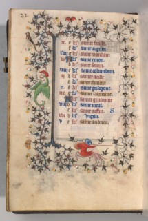 Hours of Charles the Noble, King of Navarre (1361-1425): fol. 11v, November, c. 1405. Master of the