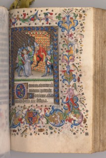 Hours of Charles the Noble, King of Navarre (1361-1425): fol. 169r, Christ Before Pilate, c. 1405.