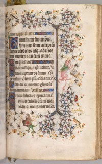 Hours of Charles the Noble, King of Navarre (1361-1425): fol. 184r, Text, c. 1405. Master of the