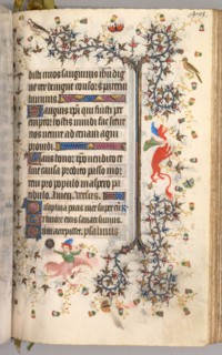 Hours of Charles the Noble, King of Navarre (1361-1425): fol. 195r, Text, c. 1405. Master of the