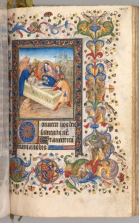 Hours of Charles the Noble, King of Navarre (1361-1425): fol. 197r, Entombment of Christ, c. 1405.