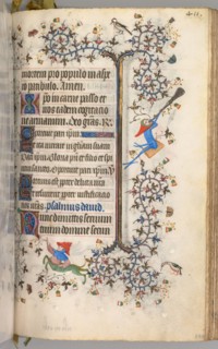 Hours of Charles the Noble, King of Navarre (1361-1425): fol. 200r, Text, c. 1405. Master of the