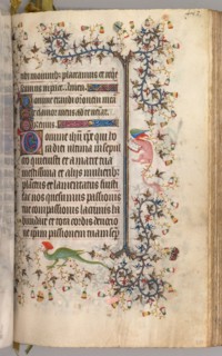 Hours of Charles the Noble, King of Navarre (1361-1425): fol. 2041r, Text, c. 1405. Master of the