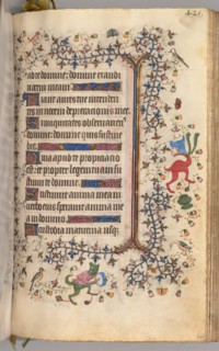 Hours of Charles the Noble, King of Navarre (1361-1425): fol. 205r, Text, c. 1405. Master of the