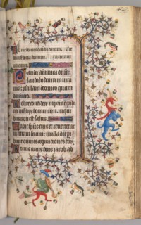Hours of Charles the Noble, King of Navarre (1361-1425): fol. 208r, Text, c. 1405. Master of the