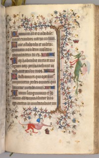 Hours of Charles the Noble, King of Navarre (1361-1425): fol. 211r, Text, c. 1405. Master of the