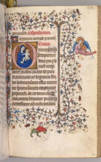 Hours of Charles the Noble, King of Navarre (1361-1425): fol. 261r, Virgin and Child, c. 1405.