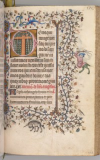 Hours of Charles the Noble, King of Navarre (1361-1425): fol. 262r, Instruments of the Passion, c.