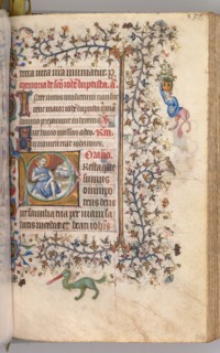 Hours of Charles the Noble, King of Navarre (1361-1425): fol. 260v, St. John the Baptist, c. 1405.