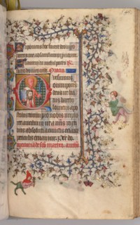 Hours of Charles the Noble, King of Navarre (1361-1425): fol. 267r, St. Bartholomew, c. 1405.