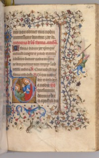 Hours of Charles the Noble, King of Navarre (1361-1425), fol. 268r, St. Thomas, c. 1405. Master of