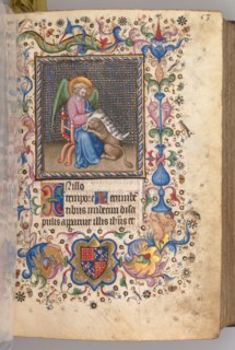 Hours of Charles the Noble, King of Navarre (1361-1425): fol. 27r, St. Mark, c. 1405. Master of the