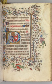 Hours of Charles the Noble, King of Navarre (1361-1425), fol. 281r, SS. Cosmas and Damien, c. 1405.