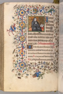 Hours of Charles the Noble, King of Navarre (1361-1425), fol. 287vr, St. Benoit, c. 1405. Master of