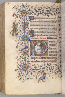 Hours of Charles the Noble, King of Navarre (1361-1425), fol. 288v, St. Hervard (?), c. 1405.