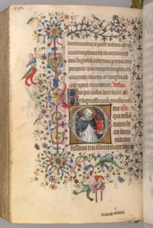 Hours of Charles the Noble, King of Navarre (1361-1425), fol. 290v, St. Dominic, c. 1405. Master of