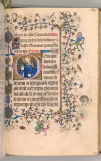 Hours of Charles the Noble, King of Navarre (1361-1425), fol. 291v, St. Louis, c. 1405. Master of