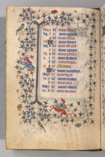 Hours of Charles the Noble, King of Navarre (1361-1425): fol. 3v, March, c. 1405. Master of the
