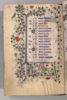Hours of Charles the Noble, King of Navarre (1361-1425): fol. 5v, May, c. 1405. Master of the