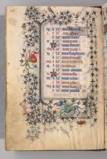 Hours of Charles the Noble, King of Navarre (1361-1425): fol. 8v, August, c. 1405. Master of the