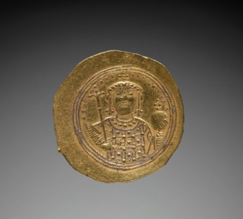 Nomisma with Constantine IX Monomachus (reverse), 1042-1055. Byzantium, 11th century. Gold;