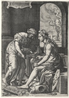 Artemisia, c. 1539. Georg Pencz (German, c. 1500-1550). Engraving