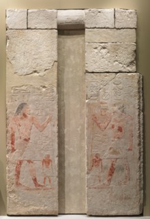 False Door of Nykara, 2408-2341 BC. Egypt, Old Kingdom, Dynasty 5, reign of Niuserra or slightly