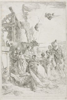 Adoration of the Magi, ca. 1740. Giovanni Battista Tiepolo (Italian, 1696-1770). Etching
