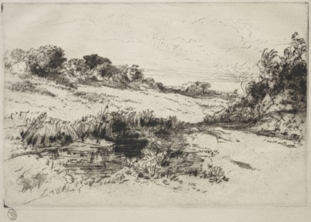 Windmill Hill, No. 1, c. 1877 and later. Francis Seymour Haden (British, 1818-1910). Etching and