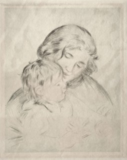 Mother and Child, 1896. Pierre-Auguste Renoir (French, 1841-1919). Etching