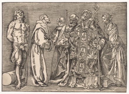 The Six Saints, c. 1535. Niccolo Boldrini (Italian, c. 1500-aft 1566), after Titian (Italian, c.