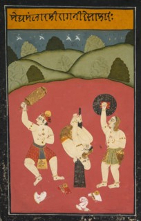 Ragini Desakh of Meghamalhar, c. 1770-1790. India, Rajasthan, possibly Raghugarh school, 18th