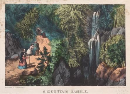 A Mountain Ramble, c. 1872-74. And James Merritt Ives (American, 1824-1895), Nathaniel Currier