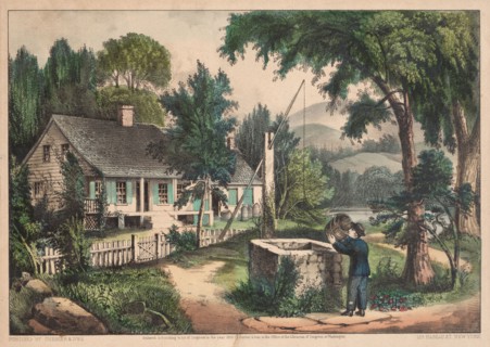 The Old Oaken Bucket. And James Merritt Ives (American, 1824-1895), Nathaniel Currier (American,