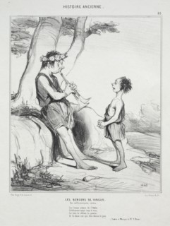 published in le Charivari (no du 31 décembre 1842): Ancient History, plate 48: The Shepherds of