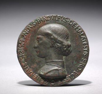 Portrait of Sigismondo Pandolfo Malatesta, Lord of Rimini and Fano, 1446 or later. Matteo de' Pasti