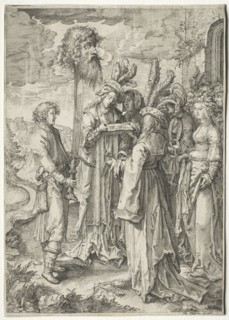 David with the Head of Goliath: David with the Head of Goliath, 1620s-1630s. Pieter Serwouters