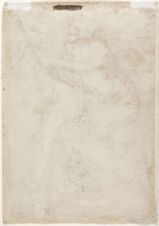 Two Sketches of a Mother and Child, 16th century. Anonymous. Graphite; sheet: 30.7 x 21.5 cm (12